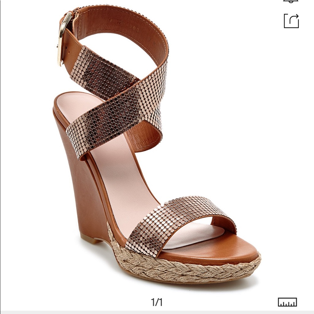 Stuart Weitzman MetalMania wedge - sz 8